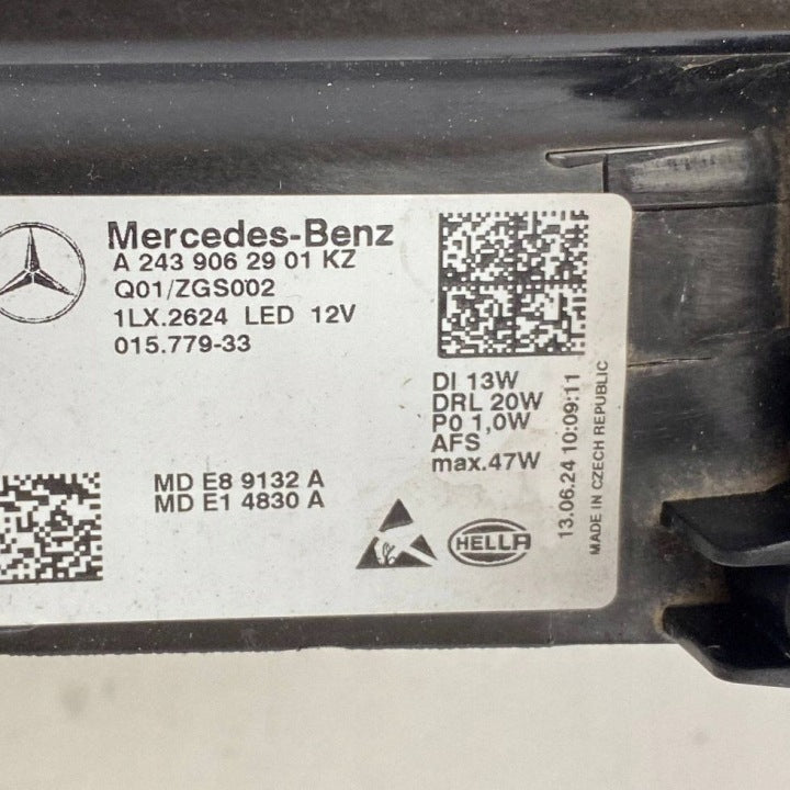 Frontscheinwerfer Mercedes-Benz Eqb A2439062901 Links Scheinwerfer Headlight SCH2537243201rz