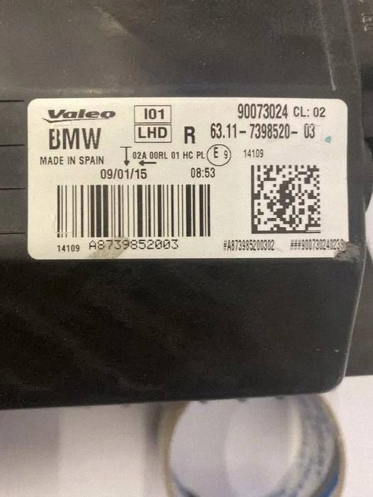 Frontscheinwerfer BMW I3 7398520 LED Rechts Scheinwerfer Headlight SCH2542715224ir