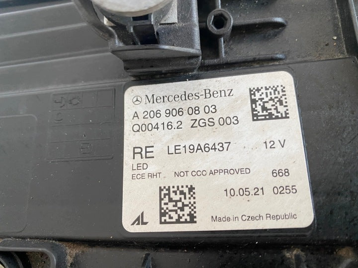 Frontscheinwerfer Mercedes-Benz W206 A2069060803 LED Rechts Headlight SCH2559142685mw