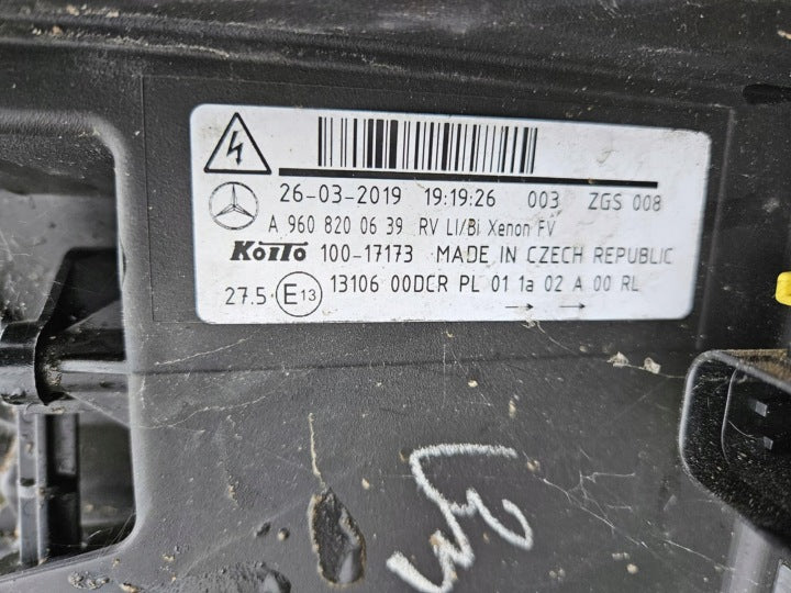 Frontscheinwerfer Mercedes-Benz A9608200639 Xenon Links Scheinwerfer Headlight SCH2581346304wv
