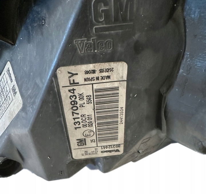 Frontscheinwerfer Opel Vectra C 13170934 89312441 Rechts Scheinwerfer Headlight SCH2729301773lv