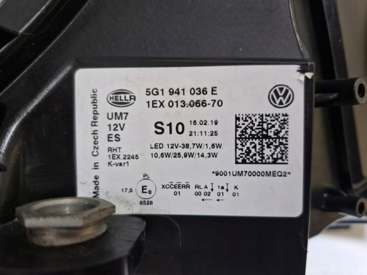Frontscheinwerfer VW Golf VII 5G1941036E Rechts Scheinwerfer Headlight SCH2754433777ya