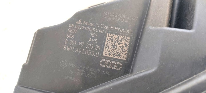 Frontscheinwerfer Audi A4 B9 8W0941033D Full LED Links Scheinwerfer Headlight SCH2791274388uc