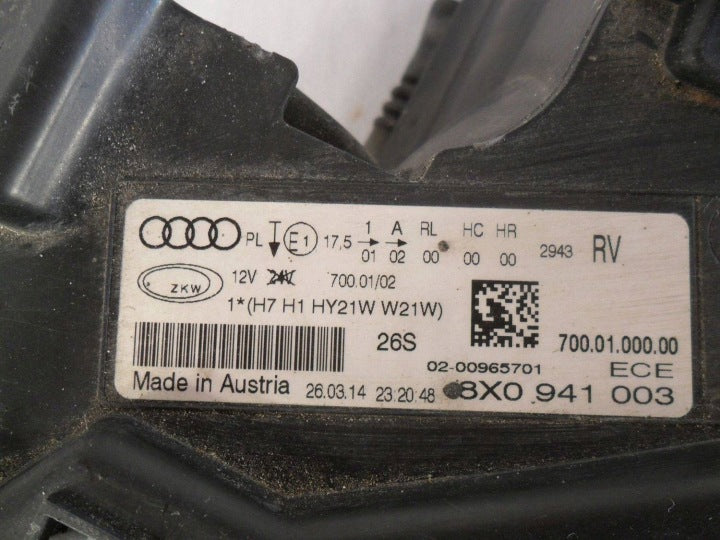 Frontscheinwerfer Audi A1 8X094100 Links Scheinwerfer Headlight SCH2966038231zw
