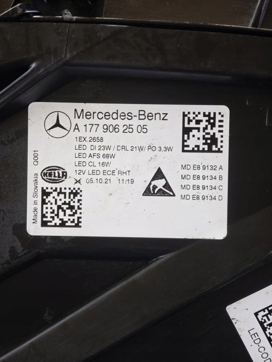 Frontscheinwerfer Mercedes-Benz W177 A1779062505 Links Scheinwerfer Headlight SCH2969149603lh