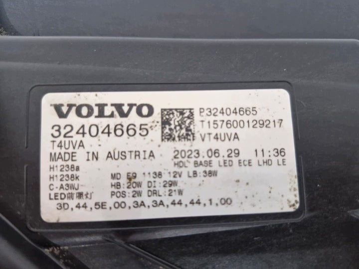 Frontscheinwerfer Volvo Xc40 32404665 Links Scheinwerfer Headlight SCH2988457552qk