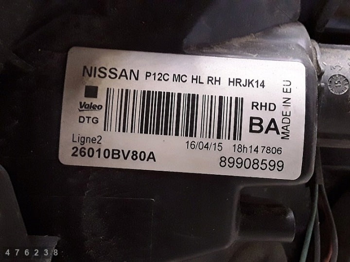 Frontscheinwerfer Nissan Juke 26010BV80A Rechts Scheinwerfer Headlight SCH3030608289ef