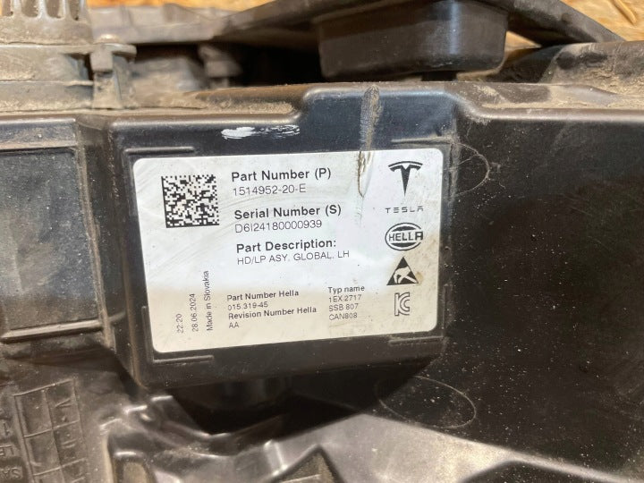 Frontscheinwerfer Tesla Model Y 1514952-20-E Links Scheinwerfer Headlight SCH3030751828wi