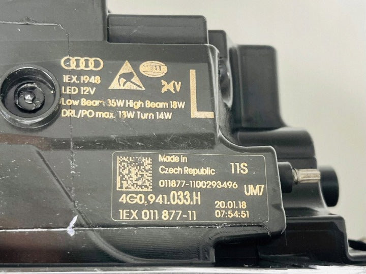 Frontscheinwerfer Audi A6 4G0941033H 1EX01187711 Links Scheinwerfer Headlight SCH3064951332mh