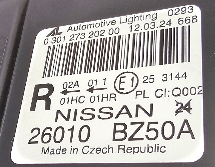 Frontscheinwerfer Nissan Interstar 26010BZ50A 030127320200 Rechts Headlight SCH3098041585me