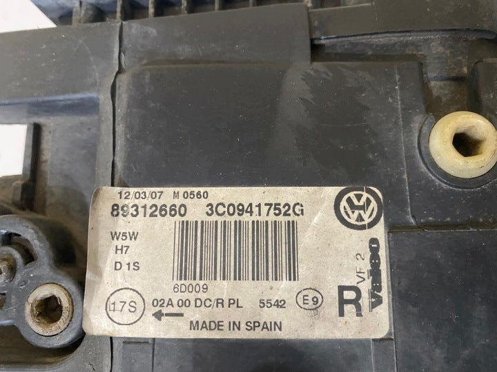 Frontscheinwerfer VW Passat 3C0941752G Xenon Rechts Scheinwerfer Headlight SCH3142059930vh