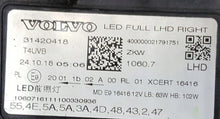 Laden Sie das Bild in den Galerie-Viewer, Frontscheinwerfer Volvo Xc60 31420418 LED Rechts Scheinwerfer Headlight SCH3208531484dm