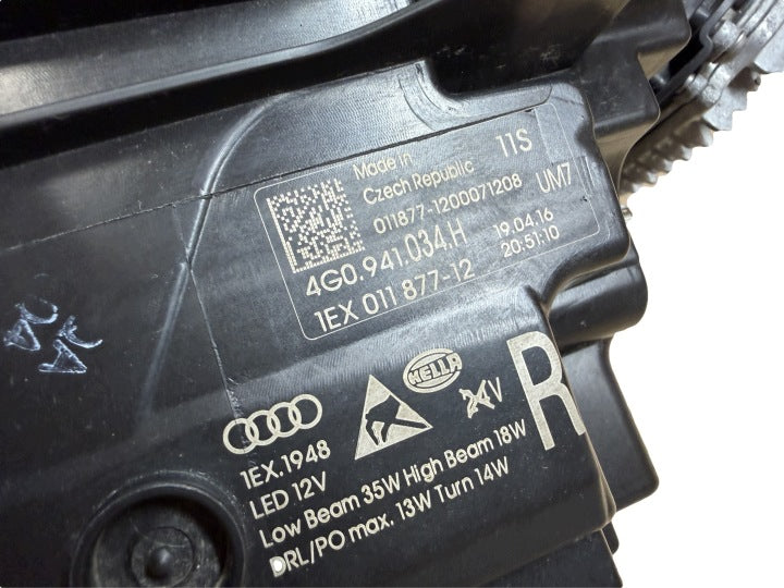 Frontscheinwerfer Audi A6 4G0941034H 4G0941774 LED Rechts Scheinwerfer Headlight SCH3234684845yf