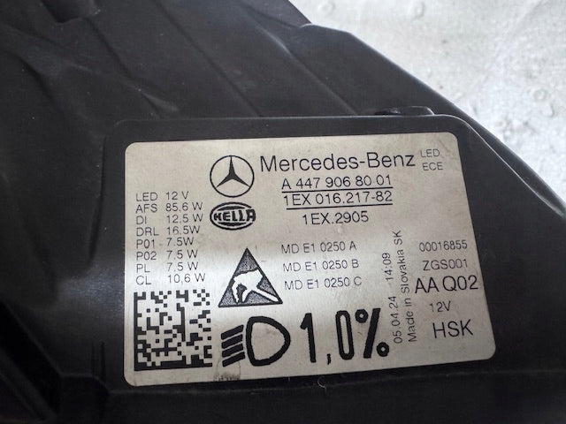 Frontscheinwerfer Mercedes-Benz W447 A4479068001 Rechts Scheinwerfer Headlight SCH3262097632fc