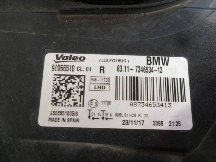 Frontscheinwerfer BMW X1 F48 90066510 Links Scheinwerfer Headlight SCH3268792144fq