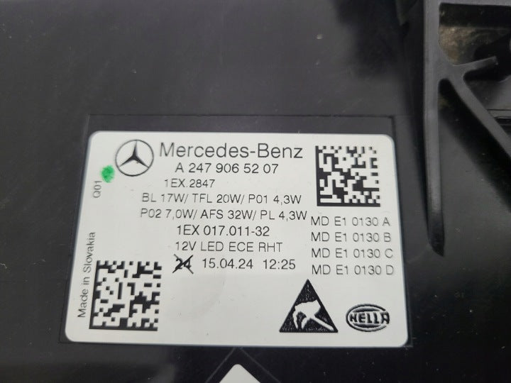 Frontscheinwerfer Mercedes-Benz W247 A2479065207 LED Rechts Headlight SCH3290520023sc