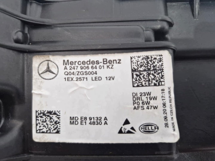 Frontscheinwerfer Mercedes-Benz W247 A2479066401 Rechts Scheinwerfer Headlight SCH3326327794zy