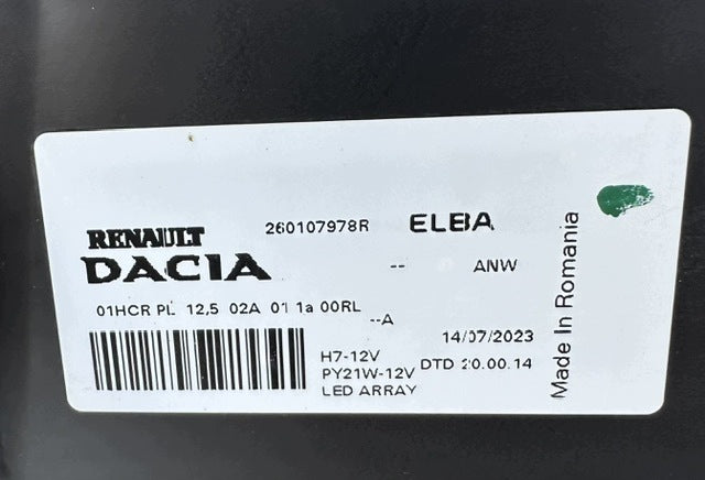 Frontscheinwerfer Dacia Sandero III Logan Jogger 260107978R Rechts Headlight SCH3454252459io