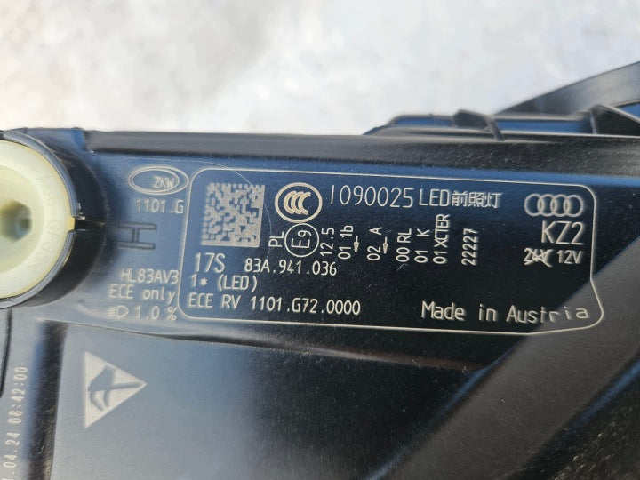 Frontscheinwerfer Audi Q3 83A941036 Rechts Scheinwerfer Headlight SCH3461734907co