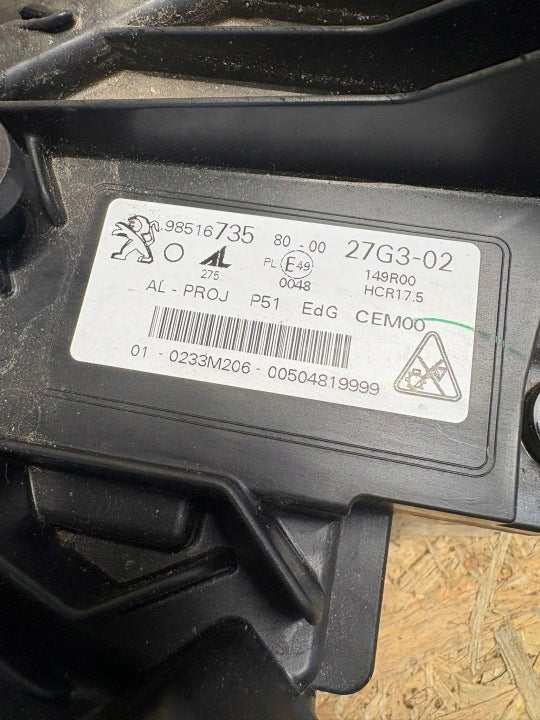 Frontscheinwerfer Peugeot 308 III 9851673580 LED Rechts Scheinwerfer Headlight SCH3480138118de