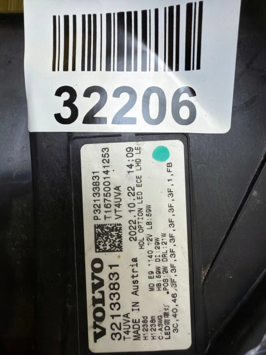 Frontscheinwerfer Volvo Xc40 32133831 LED Links Scheinwerfer Headlight SCH3486435349yq