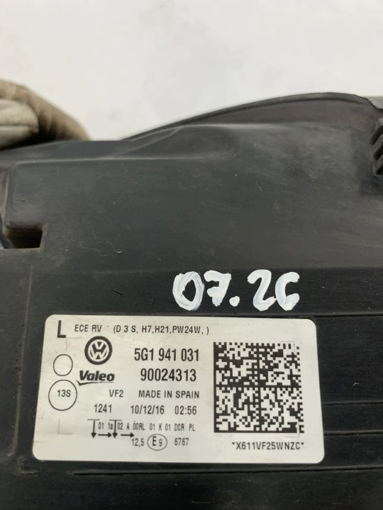 Frontscheinwerfer VW Golf I 5G1941031 Links Scheinwerfer Headlight SCH3541987517ih