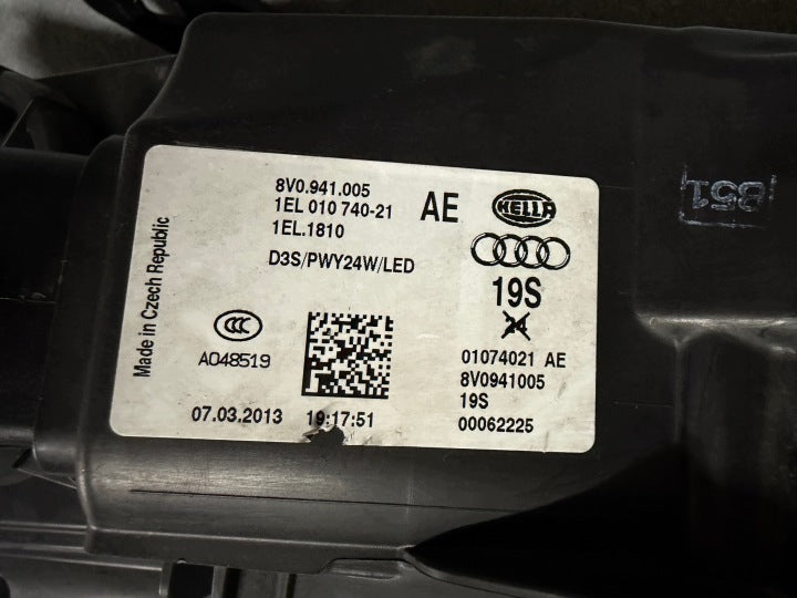Frontscheinwerfer Audi A3 8V0941005 Xenon Links Scheinwerfer Headlight SCH3542539622at