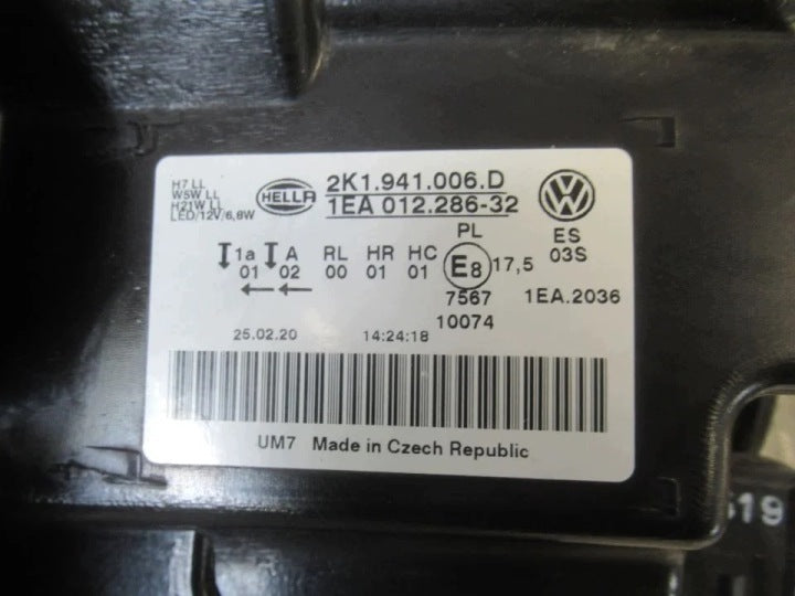Frontscheinwerfer VW Caddy III 2K1941006D Ein Stück (Rechts oder Links) SCH3554241569pj