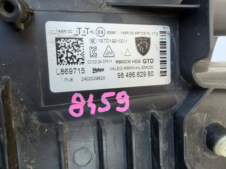 Frontscheinwerfer Peugeot 508 II 9848662980 Links Scheinwerfer Headlight SCH3580421350ul