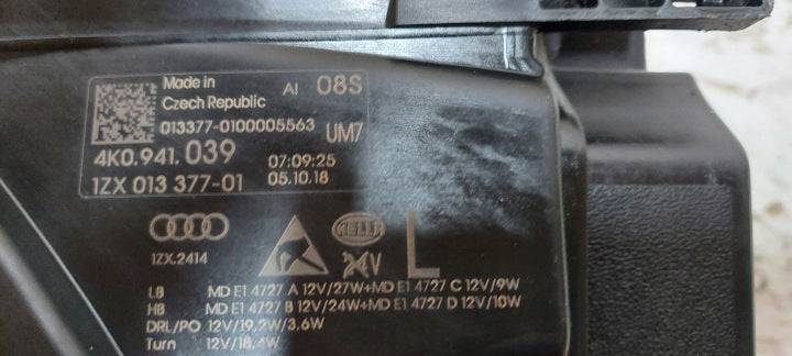 Frontscheinwerfer Audi A6 C8 4K0941039 Full LED Links Scheinwerfer Headlight SCH3598285168rh