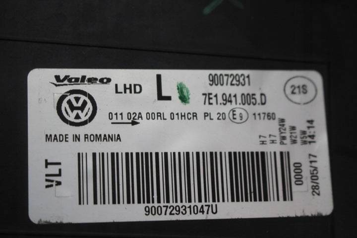 Frontscheinwerfer VW Multivan 7E1941005D Links Scheinwerfer Headlight SCH3616549279mh