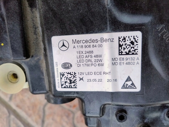 Frontscheinwerfer Mercedes-Benz Cla A1189068400K Full LED Rechts Headlight SCH3626454398og