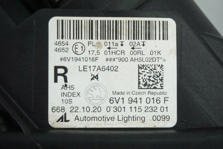 Frontscheinwerfer Skoda Fabia III 6V1941016F LED Rechts Scheinwerfer Headlight SCH3684181373kl
