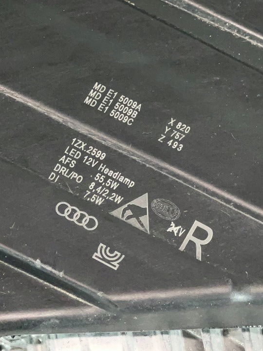 Frontscheinwerfer Audi Q5 80A941034 1ZX01449302 Rechts Scheinwerfer Headlight SCH3696267442yg
