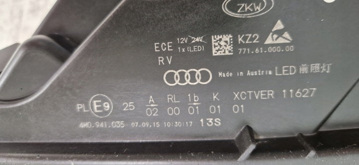 Frontscheinwerfer Audi Q7 4M0941035 LED Links Scheinwerfer Headlight SCH3779189031ku