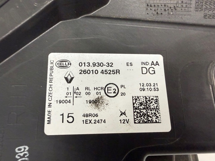 Frontscheinwerfer Renault Captur II 260104525R LED Rechts Scheinwerfer Headlight SCH3796257205ez