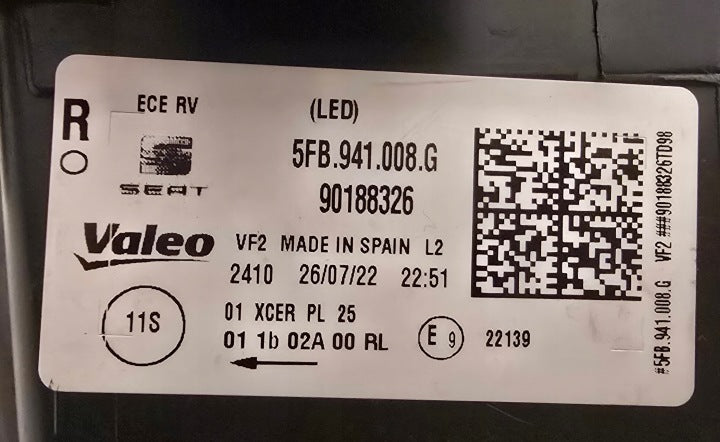 Frontscheinwerfer Cupra Formentor Leon 5FB941008G LED Rechts Headlight SCH3805906579uo