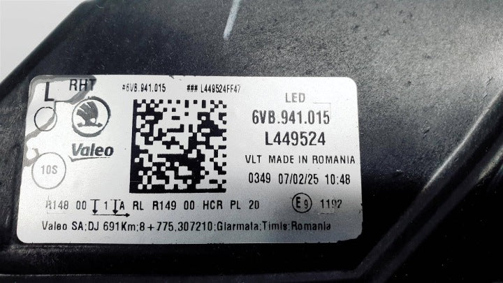 Frontscheinwerfer Skoda Fabia IV 6VB941015 LED Links Scheinwerfer Headlight SCH3880789915ok