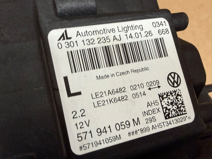 Frontscheinwerfer VW Tiguan 571941059M Links Scheinwerfer Headlight SCH3881650905km