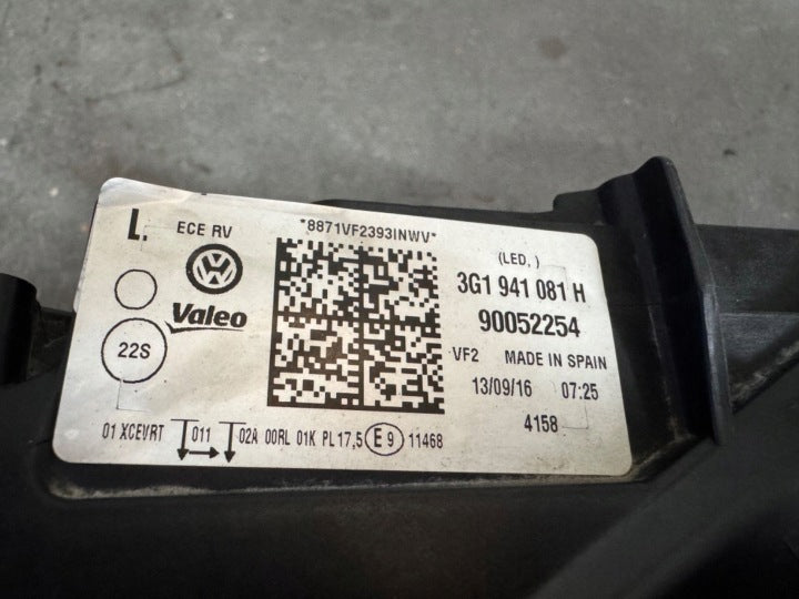 Frontscheinwerfer VW Passat B8 3G1941081 LED Links Scheinwerfer Headlight SCH3925735619ck
