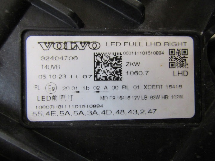 Frontscheinwerfer Volvo Xc60 32404706 LED Rechts Scheinwerfer Headlight SCH3937828046pl