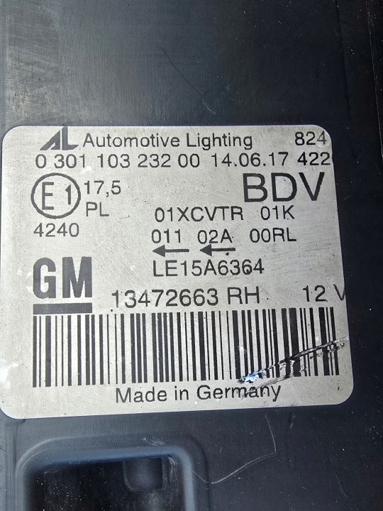 Frontscheinwerfer Opel Zafira C 13472663RH LED Rechts Scheinwerfer Headlight SCH3988172689oh