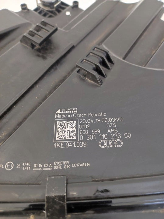 Frontscheinwerfer Audi E-Tron Etron 4KE941039 Links Scheinwerfer Headlight SCH3998962842el