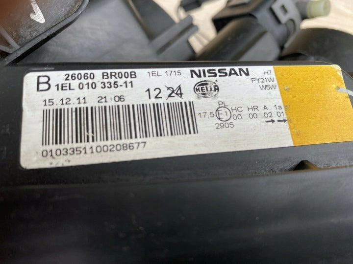 Frontscheinwerfer Nissan Qashqai I 26060-BR008 Links Scheinwerfer Headlight SCH4019661069ay