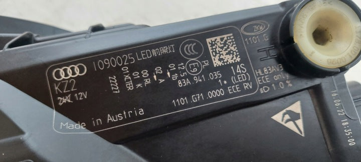 Frontscheinwerfer Audi Q3 83A941035 Full LED Links Scheinwerfer Headlight SCH4025058560hu