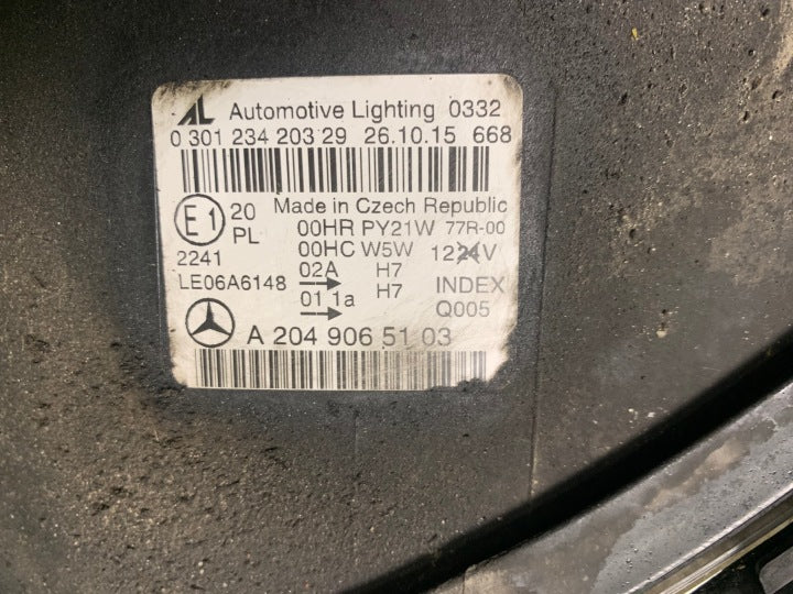 Frontscheinwerfer Mercedes-Benz W204 A2049065103 Links Scheinwerfer Headlight SCH4078932444tt