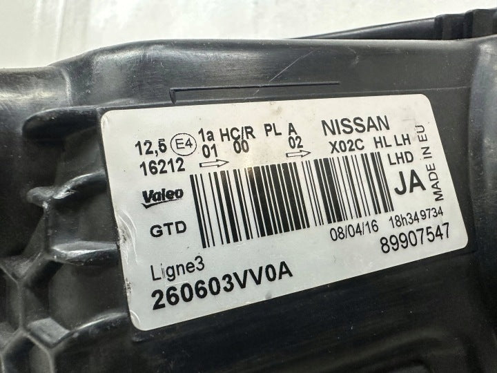Frontscheinwerfer Nissan I 260603VV0A 18M349734 Links Scheinwerfer Headlight SCH4095869133zj