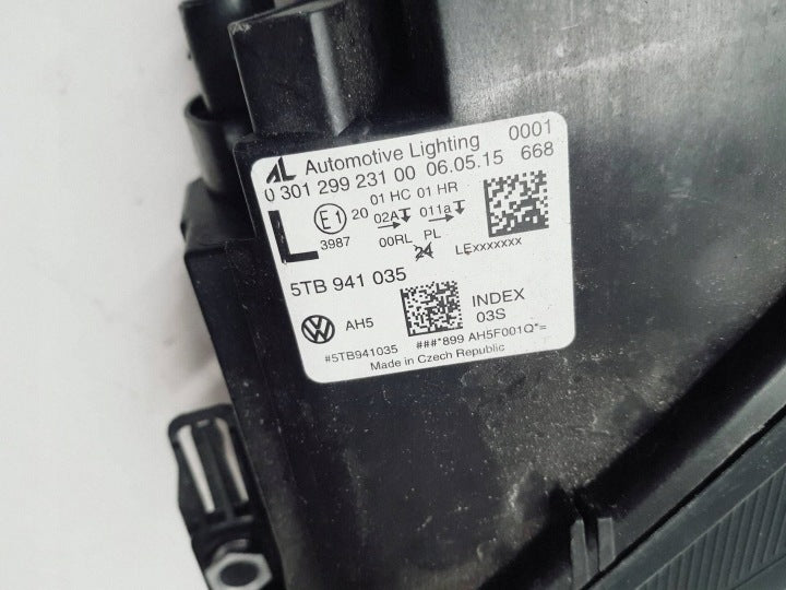 Frontscheinwerfer VW Touran 5TB941035 Full LED Links Scheinwerfer Headlight SCH4113484889ji