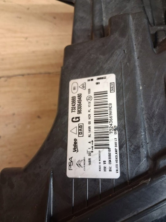 Frontscheinwerfer Citroën C4 III 73243669 Links Scheinwerfer Headlight SCH4128523722rs