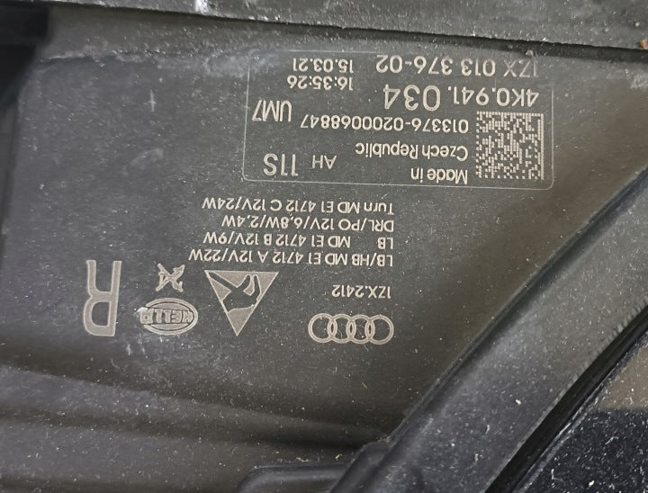 Frontscheinwerfer Audi A6 C8 4K0941034 LED Rechts Scheinwerfer Headlight SCH4129165764tv